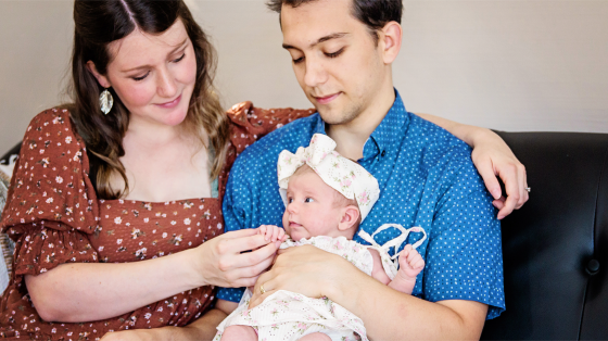 New family with baby