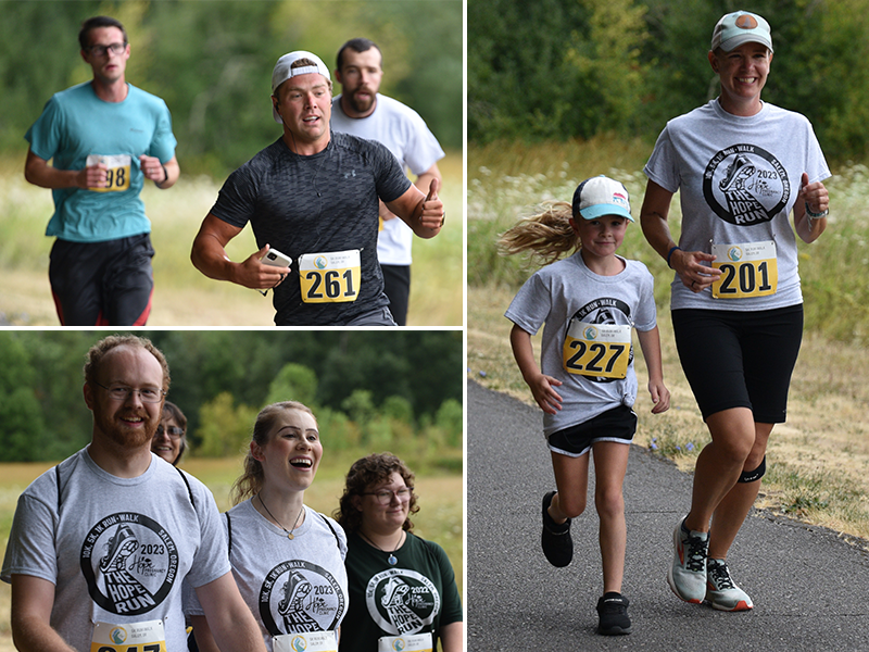 Hope Run 2023 runners collage