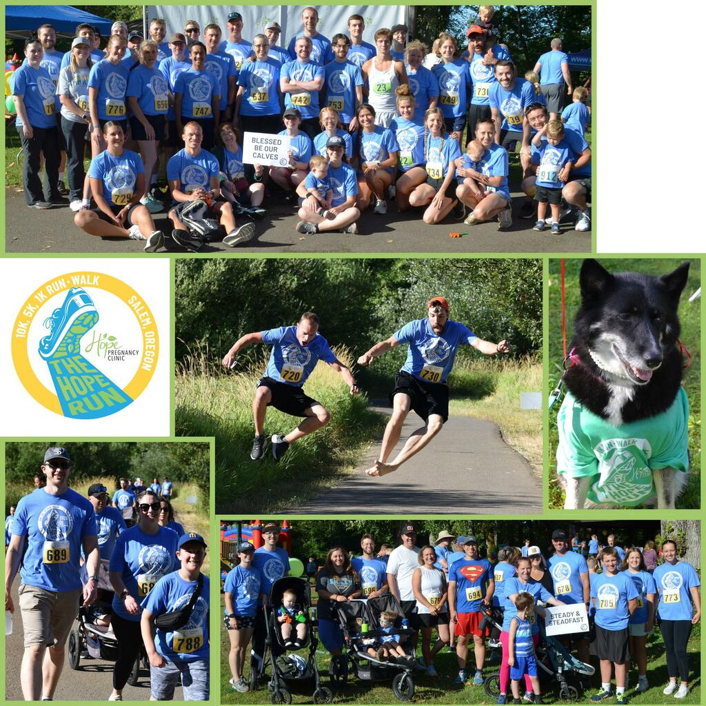 Hope Run 2025 runners collage